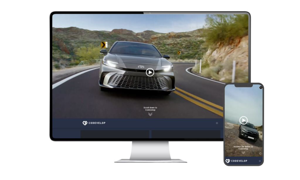 Welcome Ad Desktop und Mobil