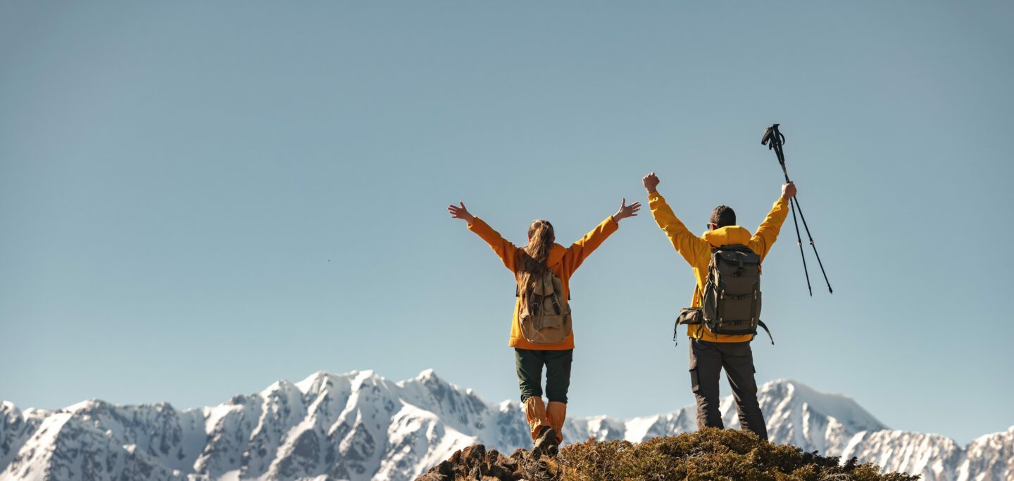 mountain happy people