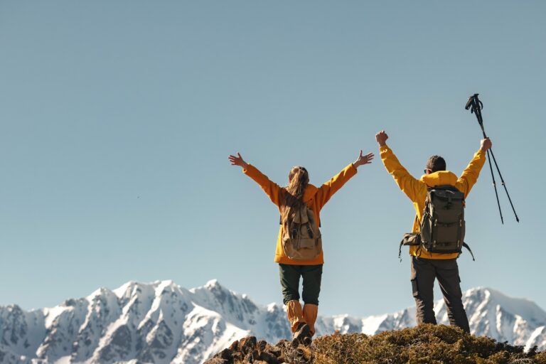 mountain happy people